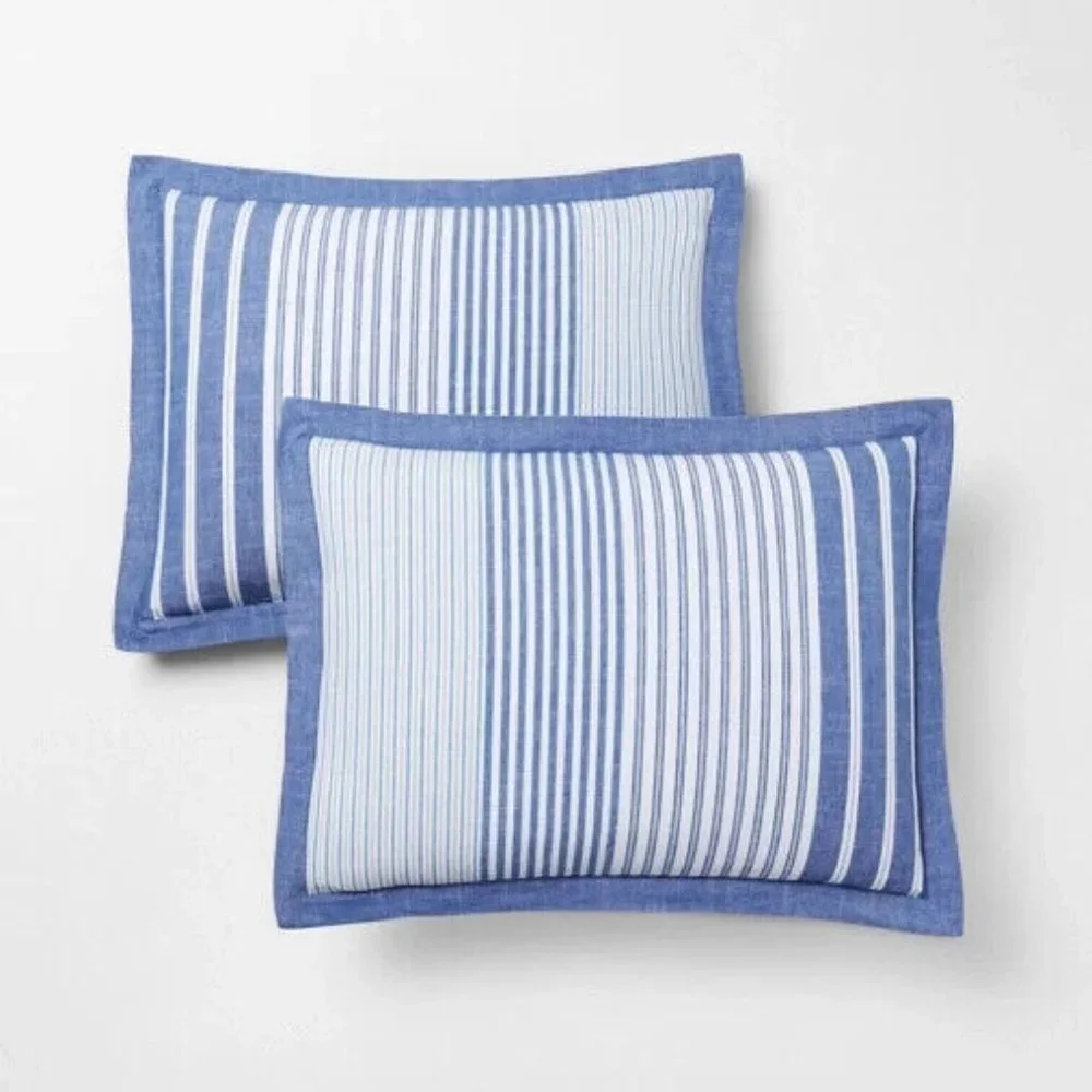 3 Pc Set Lauren Ralph Lauren Heath Stripe King Duvet